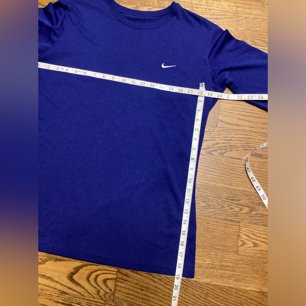 Nike dri fit Shirt Women Royal Blue Size Large - Picture 4 of 7
